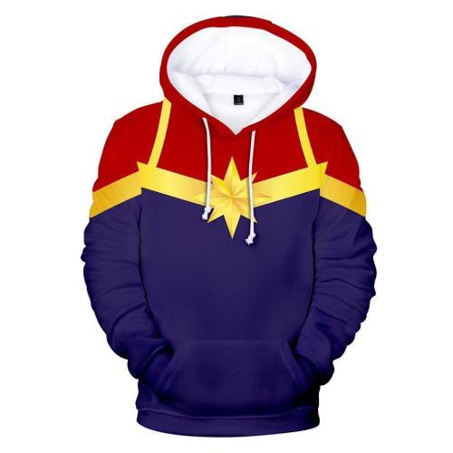 Captain Marvel Hoodie - Carol Danvers Pullover Hoodie Csos905