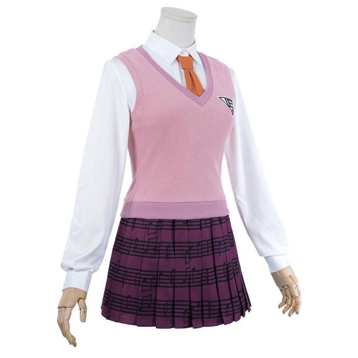 Danganronpa V3: Killing Harmony-Akamatsu Kaede Uniform Skirt Outfits Halloween Carnival Suit Cosplay Costume