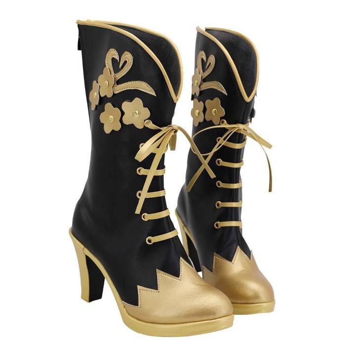 Twisted Wonderland Vil Schoenheit Boots Halloween Costumes Accessory Cosplay Shoes