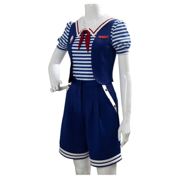 Stranger Things 3 Scoops Ahoy Robin Cosplay Costume Adult And Child