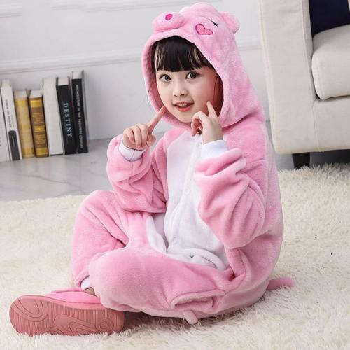 Child Romper Pink Pig Costume For Kids Onesie Pajamas For Girls Boys