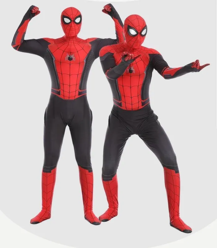 Spider Man Far From Home Peter Parker Cosplay Costume Zentai Spiderman Superhero Bodysuit Jumpsuits Halloween Costume