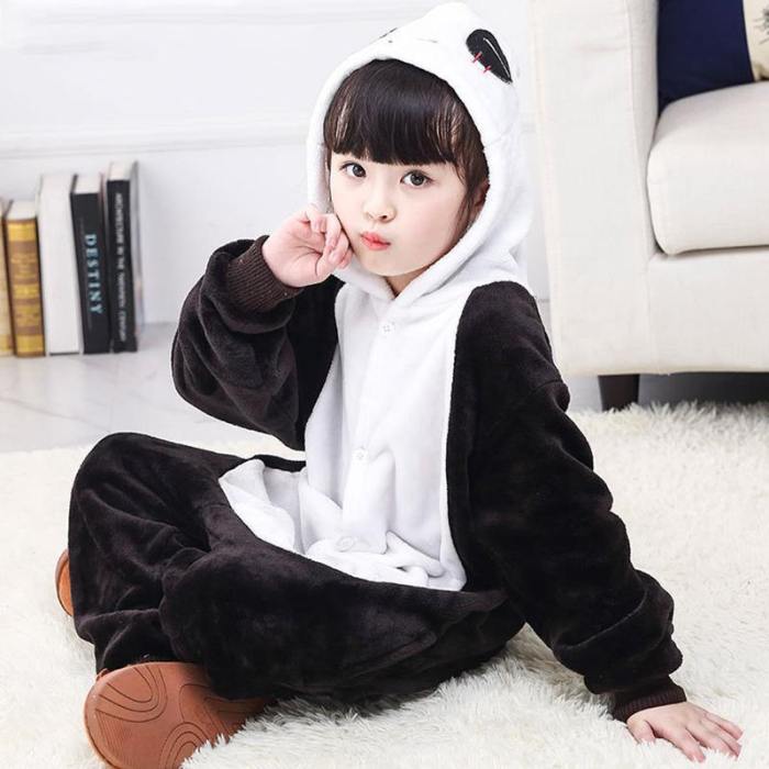 Child Romper Cute Panda Costume For Kids Onesie Pajamas For Girls Boys