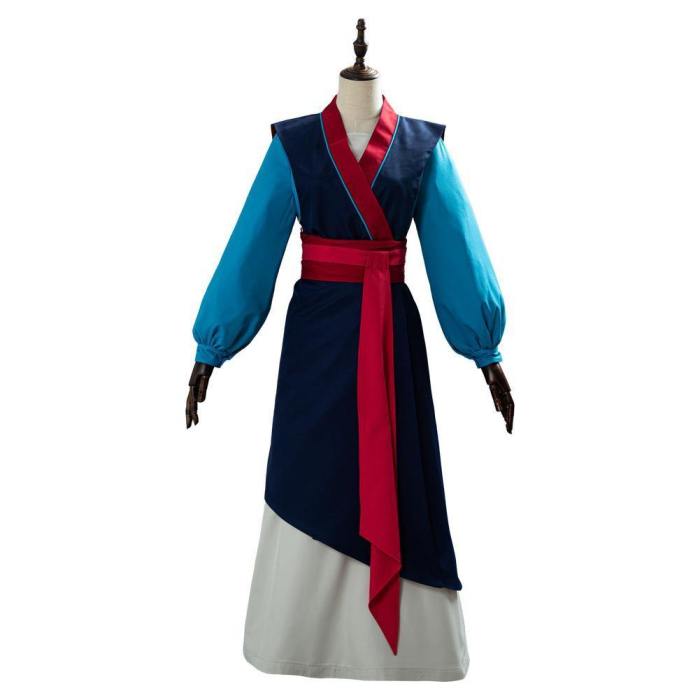 Anime Hua Mulan Hanfu Dress Chinese Clothing Full Set Cosplay Costume