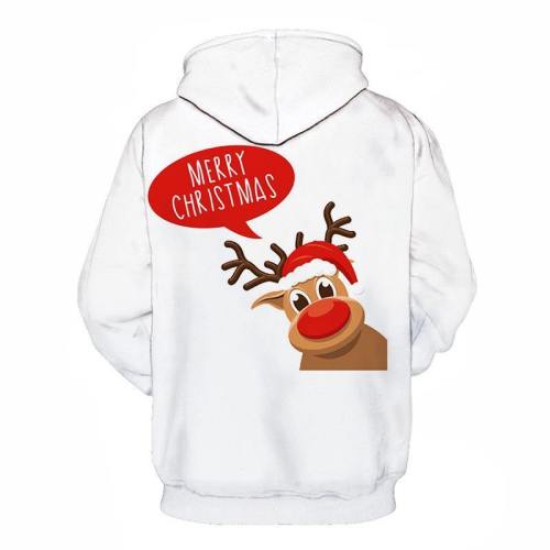 Reindeer Merry Christmas 3D - Sweatshirt, Hoodie, Pullover