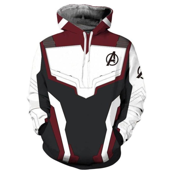 New Hoodie Unisex Avengers 4 Endgame Quantum Realm Sweatshirt Jacket Advanced Tech Hoodie Cosplay Costumes
