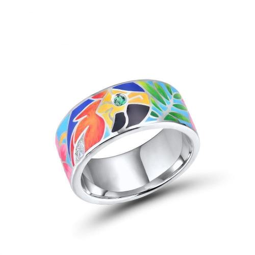 Lovely Parrot Unique Ring