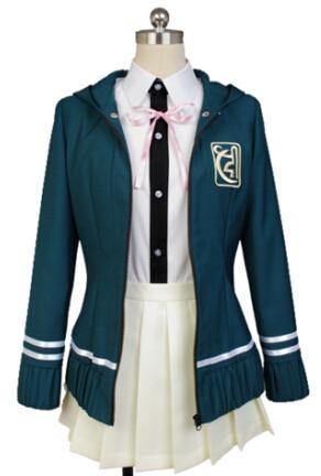 Super Danganronpa 2 Chiaki Nanami Jacket Shirt Skirt Women Costumes