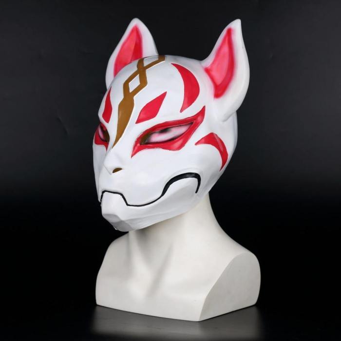 Fortnite Fox Drift Skin Mask Helmet Halloween Full Head Mask