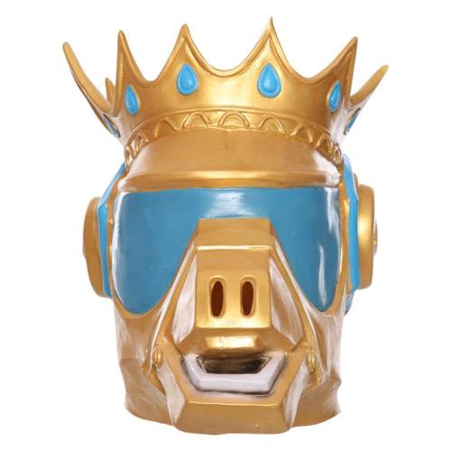 Fortnite Season 10 Dj Crown Horse Latex Helmet Cosplay Accessories