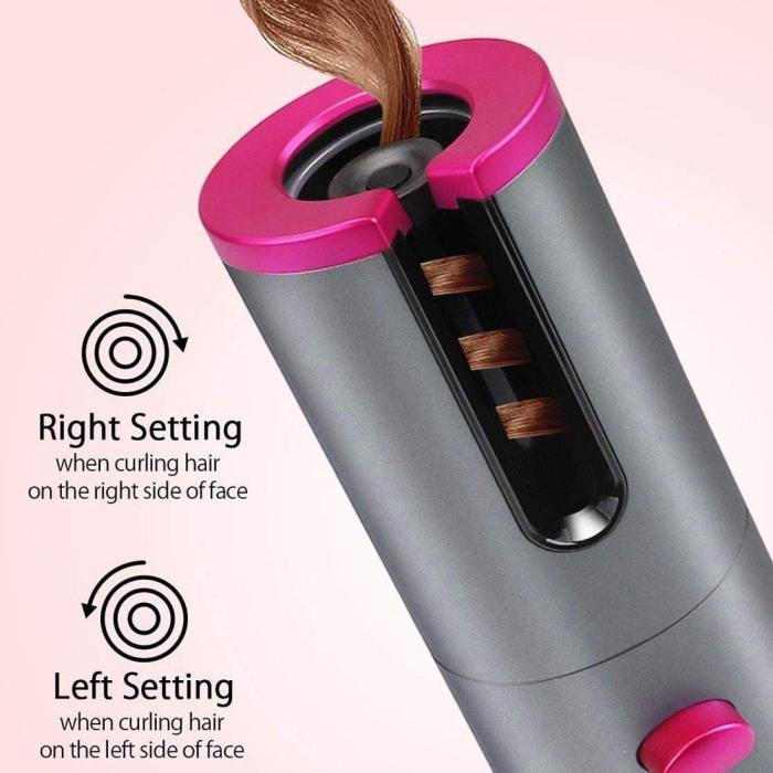 U-Unbound Cordless Hair Auto Curler- Portable Wireless Automatic Hair Curler