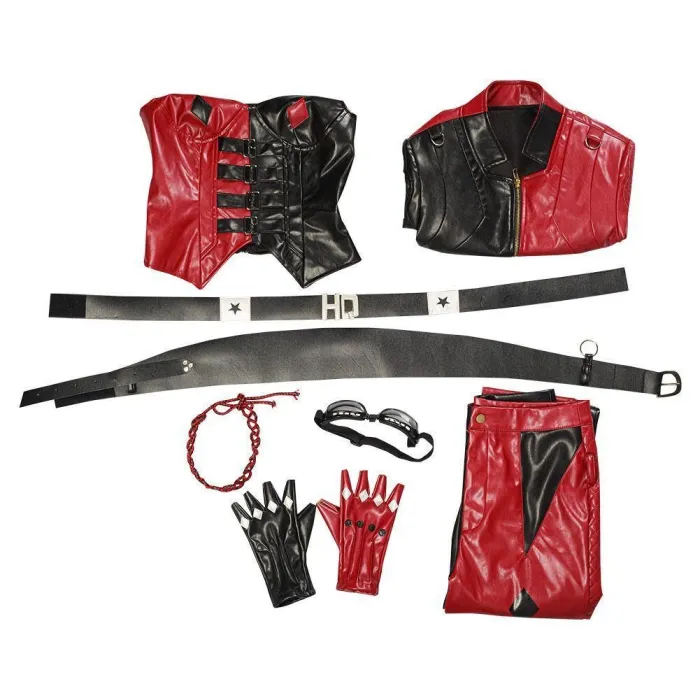 The Suicide Squad () Harleen Quinzel Vest Pants Outfits Halloween Carnival Suit Cosplay Costume