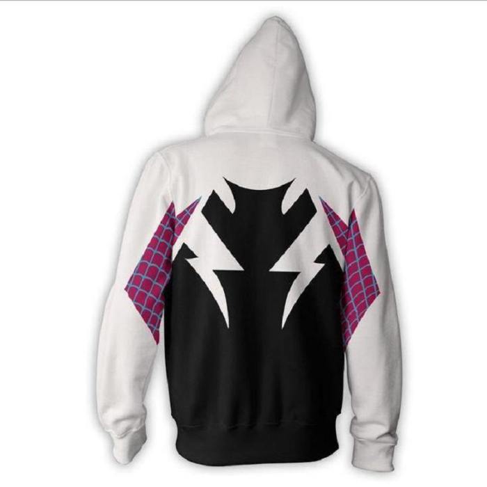 Gwen Stacy Hoodie - The Amazing Spider-Man Zip Up Hoodie Csos540