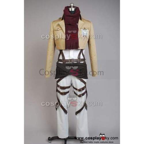 Shingeki No Kyojin Attack On Titan Mikasa Ackerman Cosplay Costume