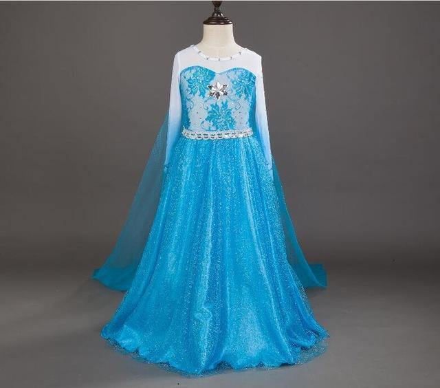 Elsa Princess Dress Costume Kids Party Carnival Toddler Girls Clothing