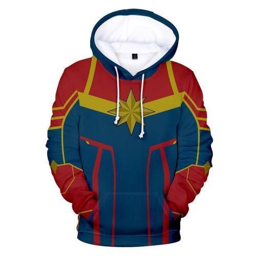 Captain Marvel Hoodie - Carol Danvers Pullover Hoodie Csos904