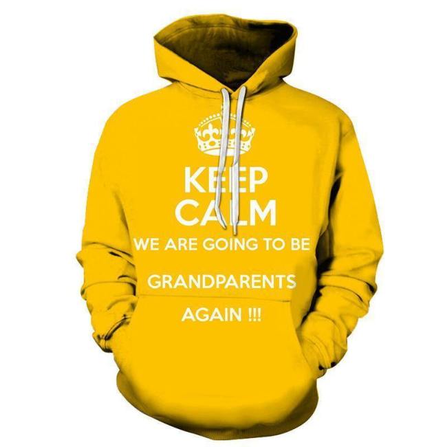 Yellow Grandma 3D - Sweatshirt, Hoodie, Pullover