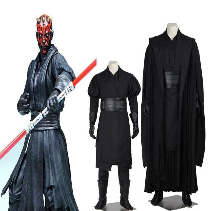 Star Wars Jedi Knight Darth Maul Cosplay Costume Halloween Party For Adults