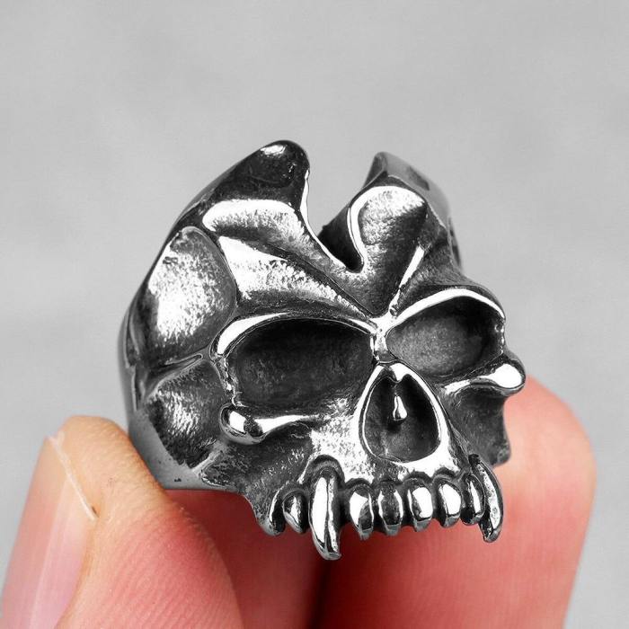 Vintage Skull Rings In Sterling Silver