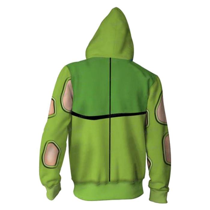 Unisex Pannacotta Fugo Hoodies Jojo'S Bizarre Adventure Golden Wind Zip Up 3D Print Jacket Sweatshirt
