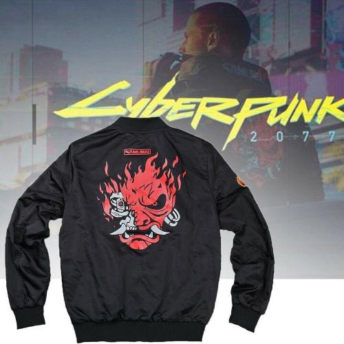 Game Cyberpunk  Cosplay Samurai Jackets Double-Sided Polyester Coats