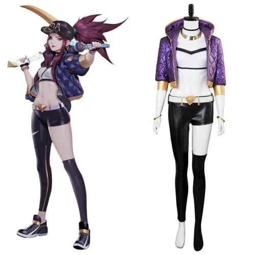 League Of Legends The Rogue Assassin Akali K/Da Skin Cosplay Costume