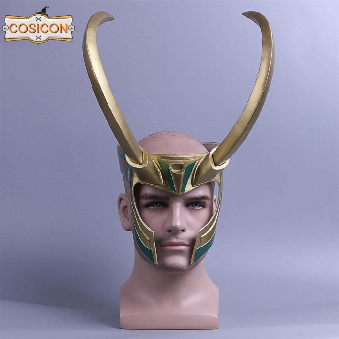 Thor  Ragnarok Loki Helmet Pvc Detachable Mask
