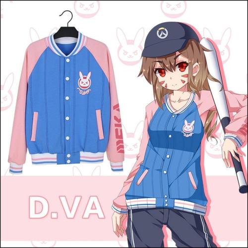 Overwatch Dva  Cosplay Jacket Baseball Coat