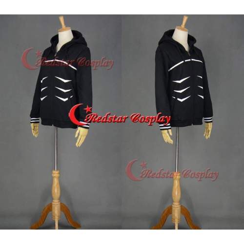 Tokyo Ghoul Cosplay Coat Kaneki Ken Jacket Hoodies Suit Costume （Black）