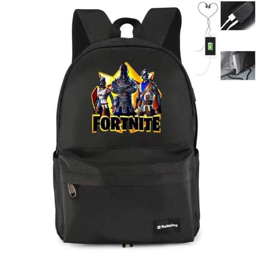 Game Fortnite Printing Usb Student Backpack