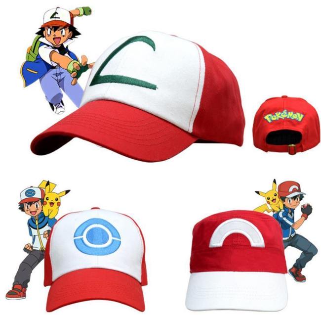 Pocket Monster Pokemon Ash Ketchum Halloween Hats Cap Cosplay Costumes