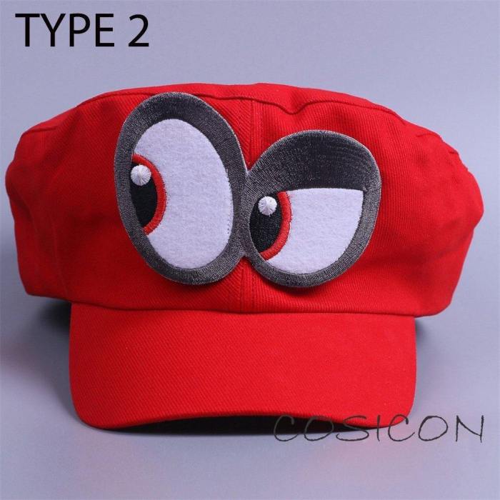 Nintendo Super Mario Odyssey Cappy Red Hat Cosplay Cap