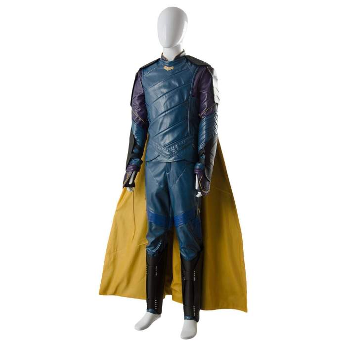 Thor 3 Ragnarok Loki Outfit Sakaar Suit Blue Ver. Cosplay Costume