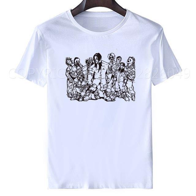 Slipknot Pingu T Shirts Men Short Sleeve Hip Hop Rock T-Shirt Punk T-Shirt Slipknot Pentagrama Womens Summer Tops And Blouses