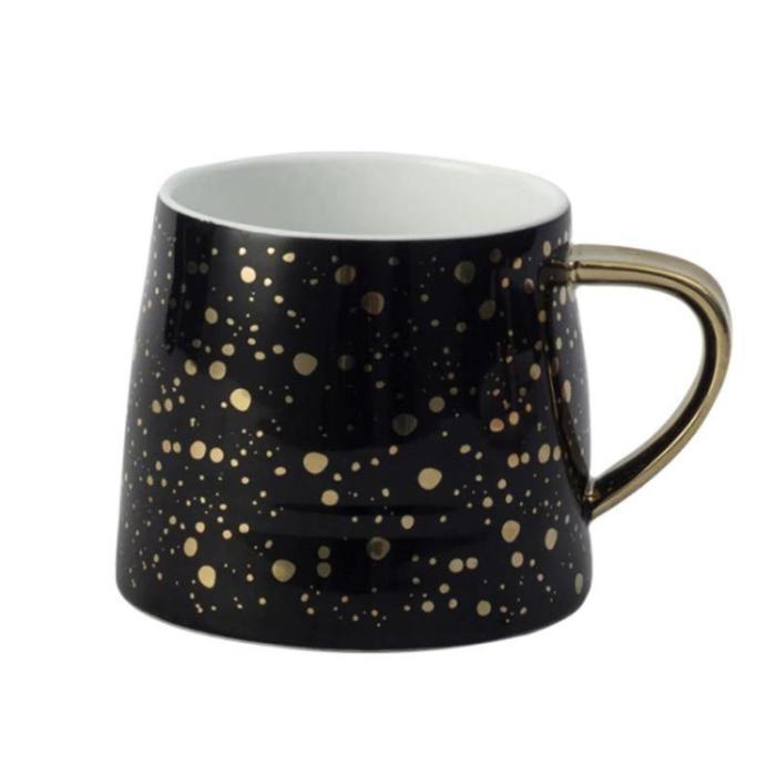 Chic Gold Dotted Coffee Mugs