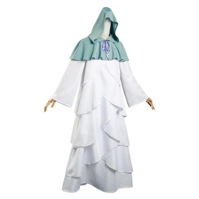 The Promised Neverland Mujika Long Robe Cloak Outfits Halloween Carnival Suit Cosplay Costume