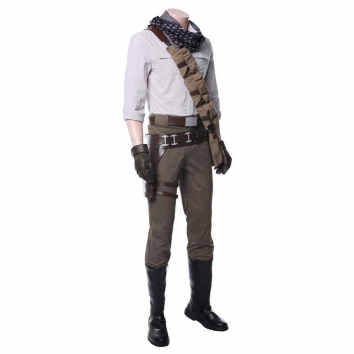 Star Wars 9: The Rise Of Skywalker Poe Dameron Cosplay Costume Whole Set Adult Men Halloween Carnival Costumes