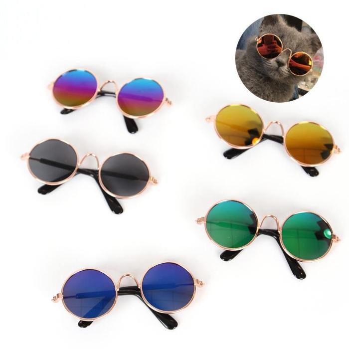 Retro Round Trendy Sunglasses For Cats And Dogs