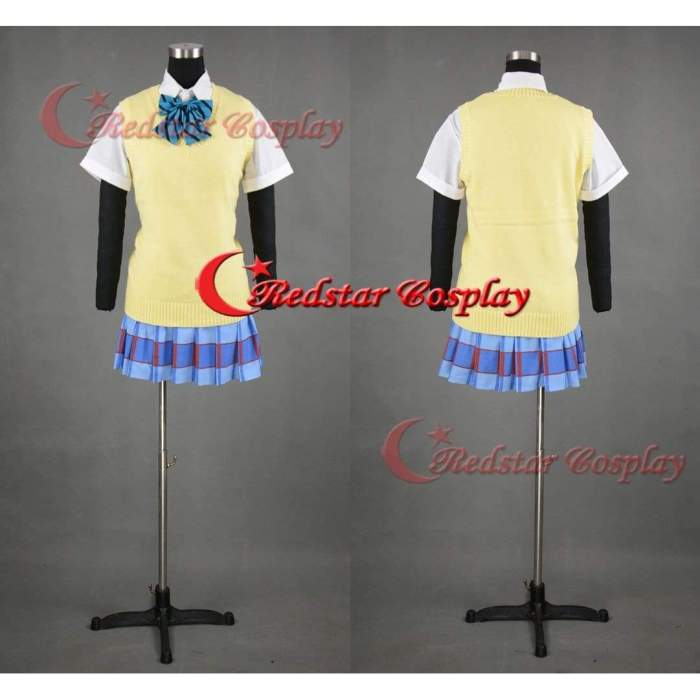 Love Live School Uniform Cosplay Costume，Nico Yazawa, Kousaka Honoka, Minami Kotori School Idol Project Cospolay, Daily Costume Sweater