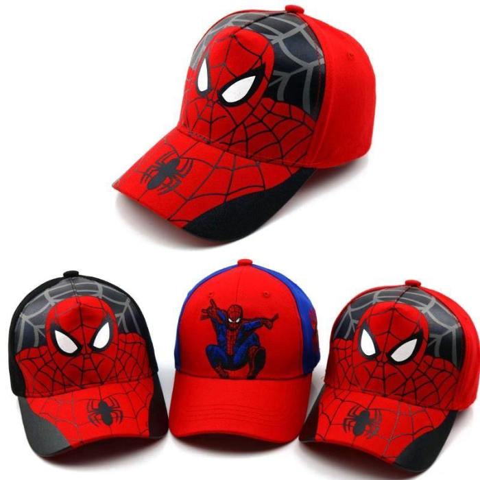 Spiderman Cartoon Baby Cotton Baseball Caps Kids Snapback Hip Hop Hats