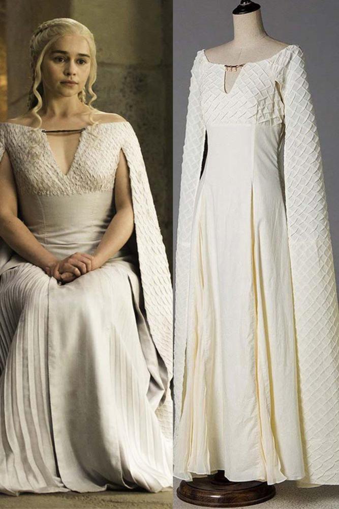 Game Of Thrones Daenerys Targaryen Cosplay Costume Season 5 Mother Of Dragon Outfit