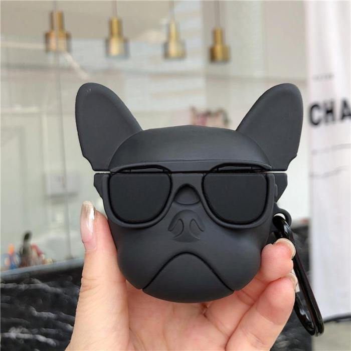 Cool Shades Bulldog Apple Airpods Protective Case Cover