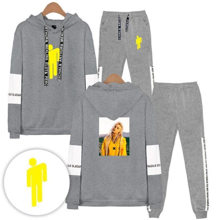 Billie Eilish Casual Sports Suit Set Hoodies & Sweatshirts And Pants Suit