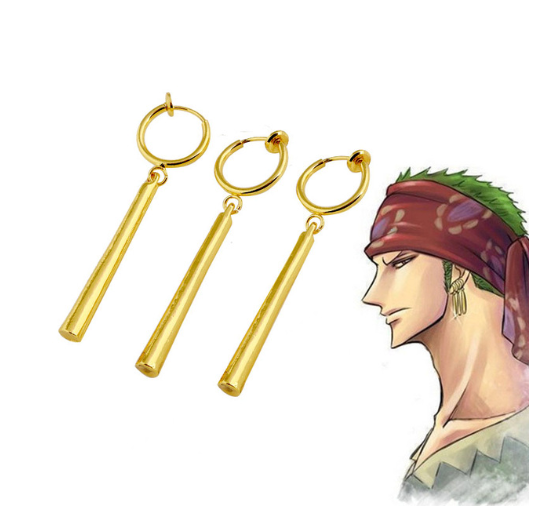 Jojo'S Bizarre Adventure Kujo Jotaro Earrings Noriaki Stud Ear Clip