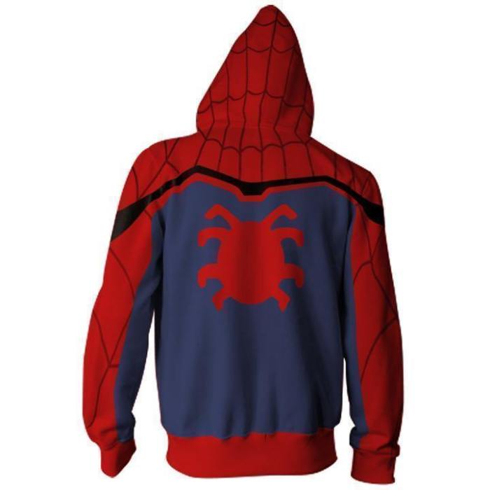 Spider Man 3D Zip Up Hoodie