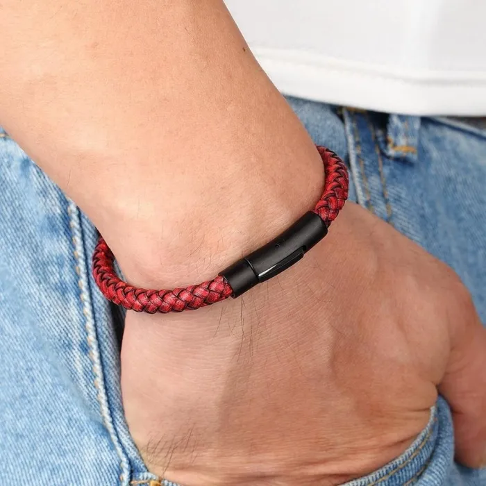 Classic Braided Leather Bracelet