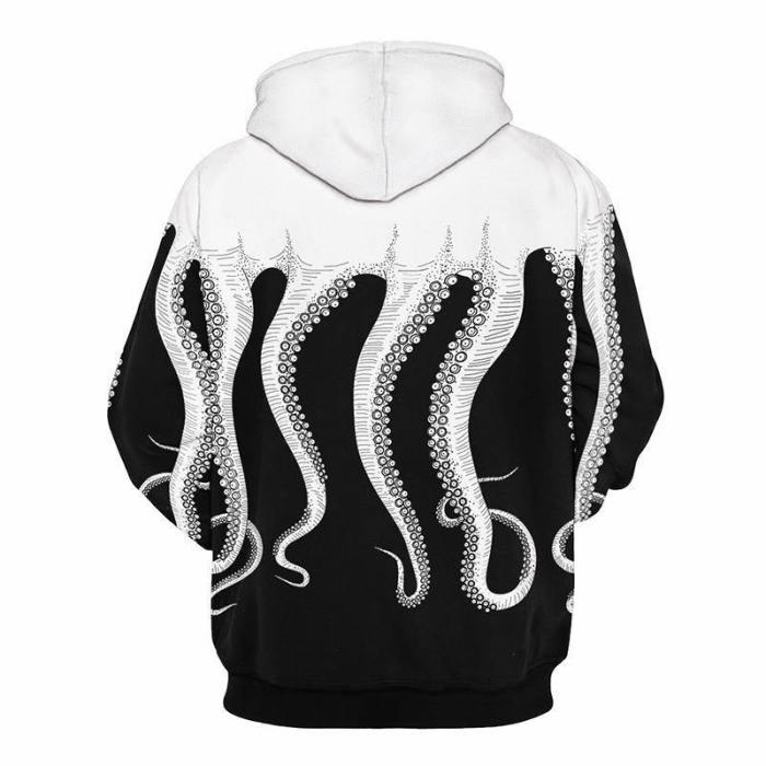 3D Print Hoodie - Octopus Tentacles Pullover Hoodie Css003