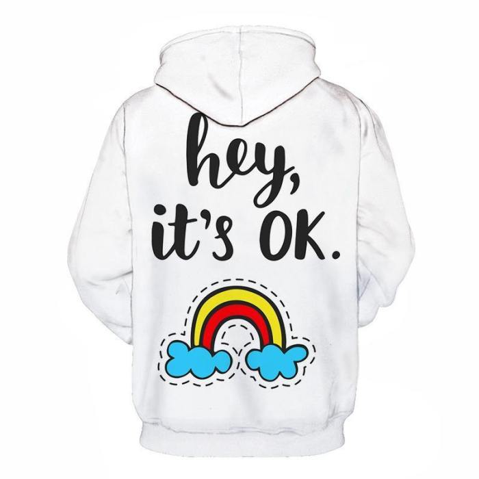 It'S Ok Mental Health Awareness - 3D - Sweatshirt, Hoodie, Pullover
