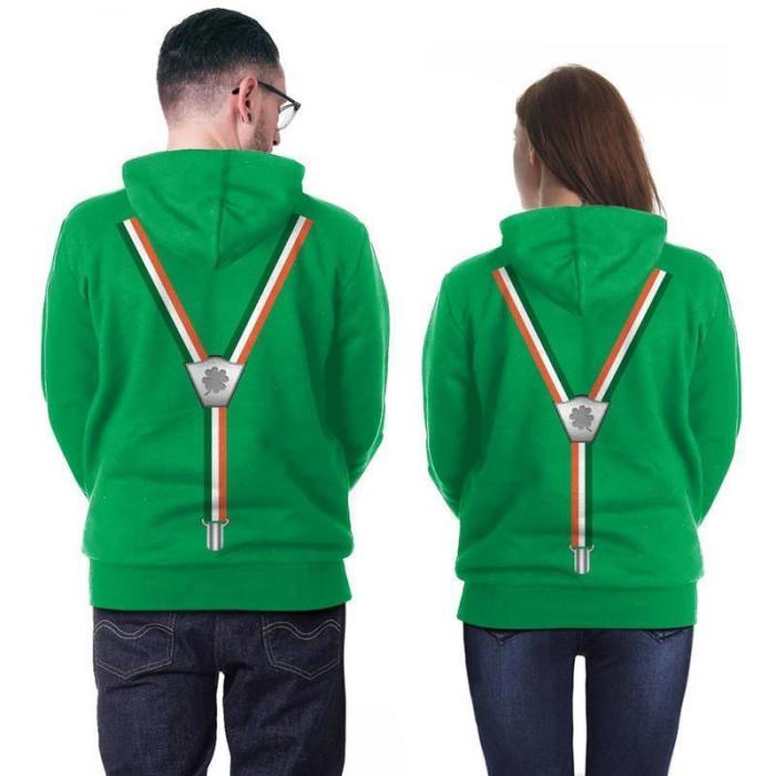 Irish Pullover Hoodie St. Patrick'S Day Green 3D Sweatshirt