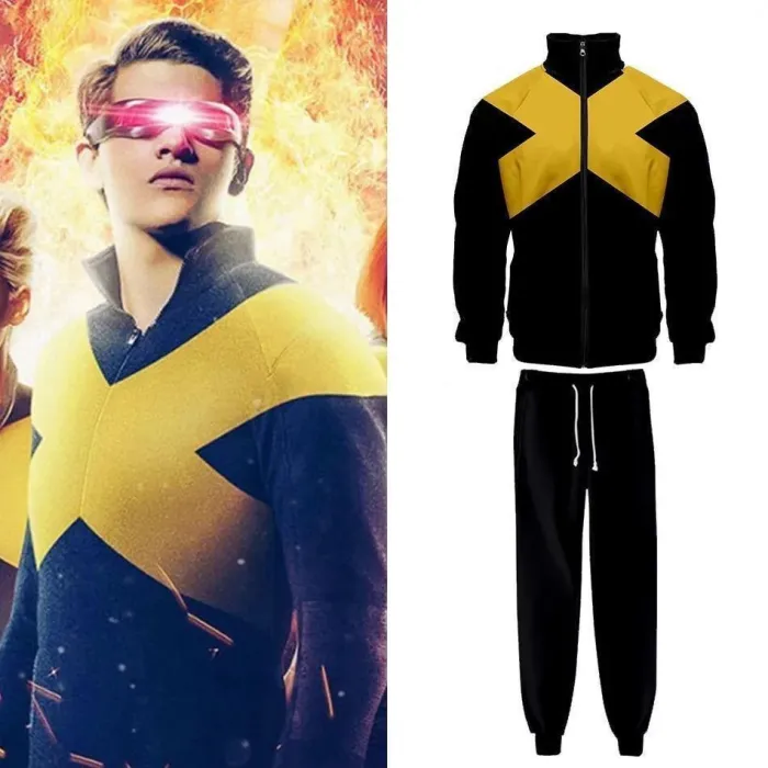 X-Men: Dark Phoenix Jean Grey Cosplay Costume Jumpsuit Jacket Uniform Suit